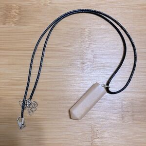 Rose quartz Crystal necklace 🌸